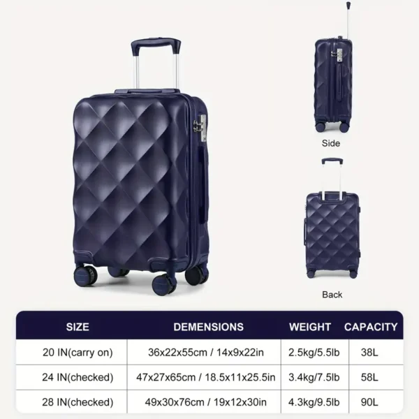 4 Wheel Hard Shell Cabin Suitcase
