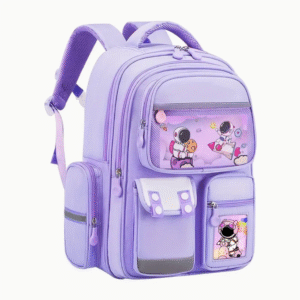 Cosmic Trendy Unisex Backpack  Large Capacity Lightweight Shoulder Bag in Purple