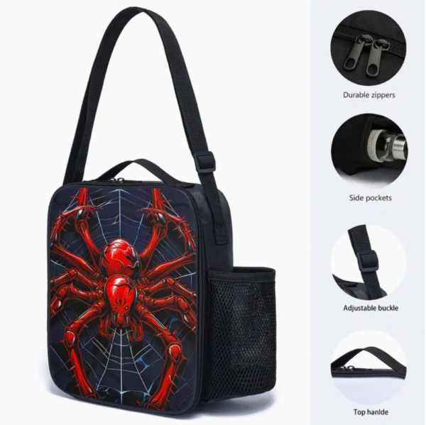 3 Piece Original Spider Print Backpack Set