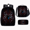 3 Piece Dark Spider Series Print Backpack Set