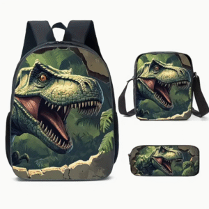3 Piece Allosaurus Dinosaur Series Print Backpack Set