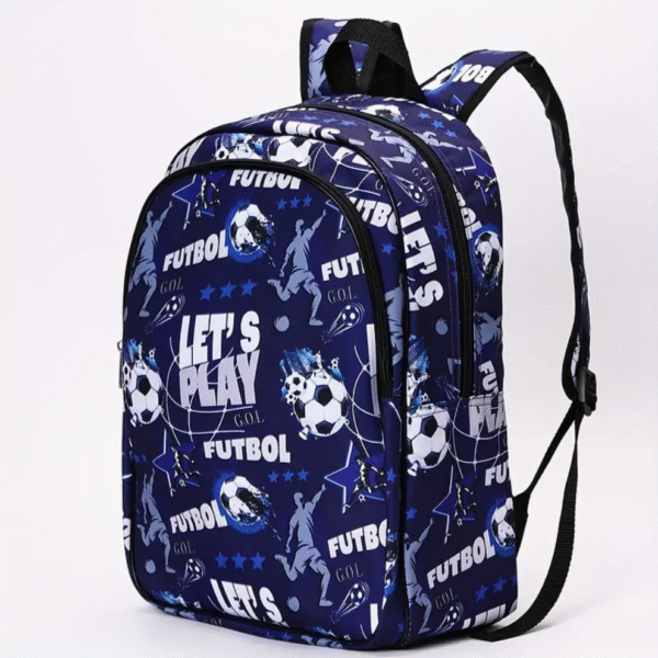 3 Piece Vongola Football Print Backpack Set