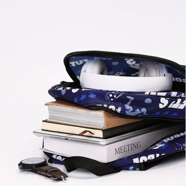 3 Piece Vongola Football Print Backpack Set