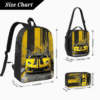 3 Piece Racing Lambo Car Backpack Set