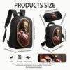 3 Piece Iron Men School Backpack Set