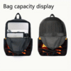 3 Piece Flaming Monster Truck Racing Car Backpack Set
