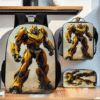 3 Piece Bambo Bee Printed Backpack Set