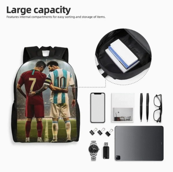 3 Piece Soccer Rival Themed Backpack Set