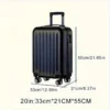 20 Inch Heavy Duty Hard Shell Suitcase with Spinner Wheels
