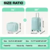2 pcs Carry On Luggage with Spinner Wheels
